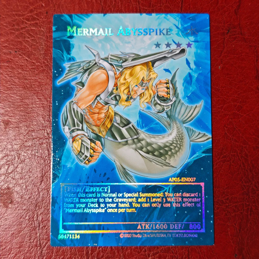 YuGiOh Mermail Atlantean DIY Full Picture Trading Card Not Original  Collectible Card for Gaming.Mermail King - Neptabyss - AliExpress 26