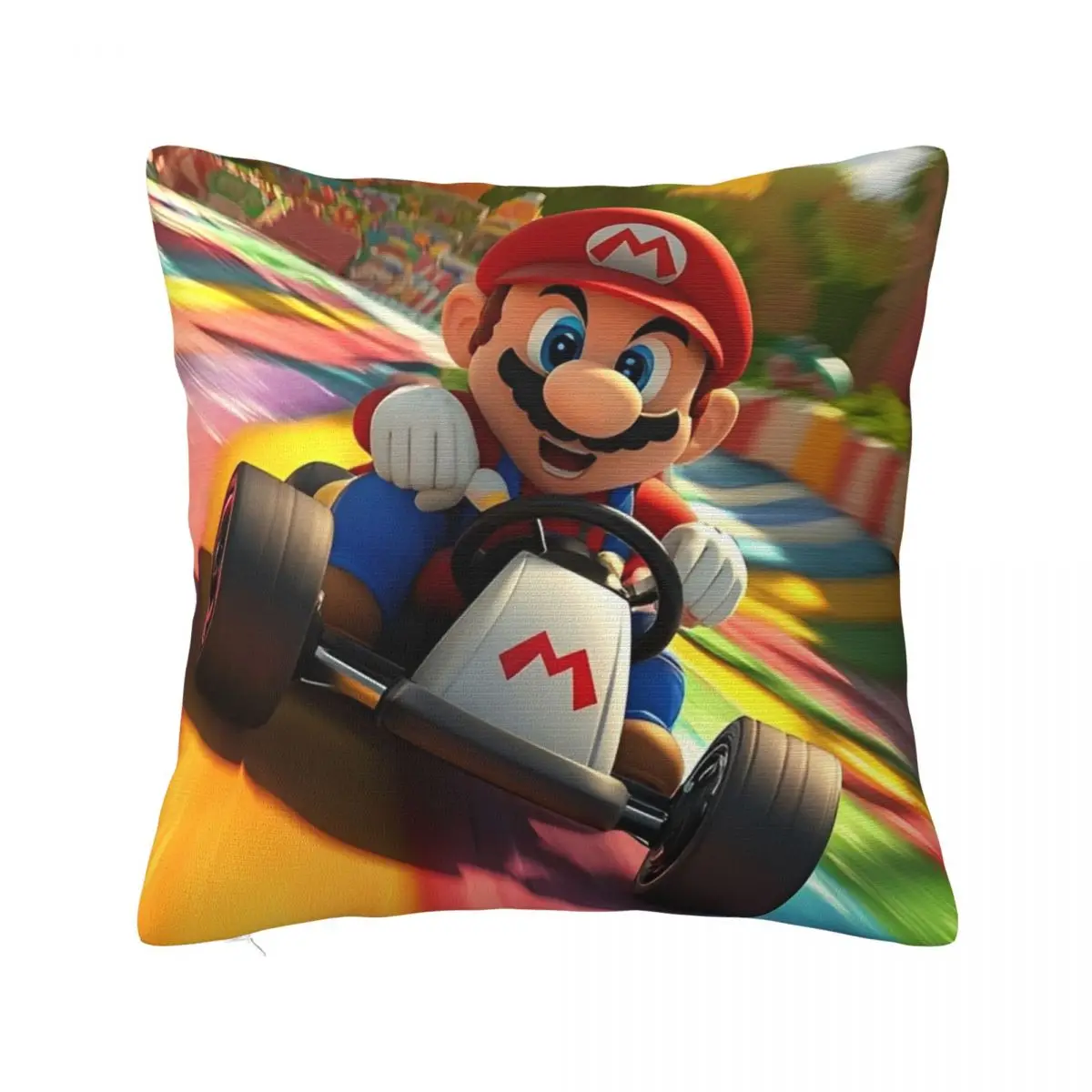

Decorative Pillowcase M-Marios Bros Kawaii Product Bed Pillow Case Cover Square Style Multiple Sizes