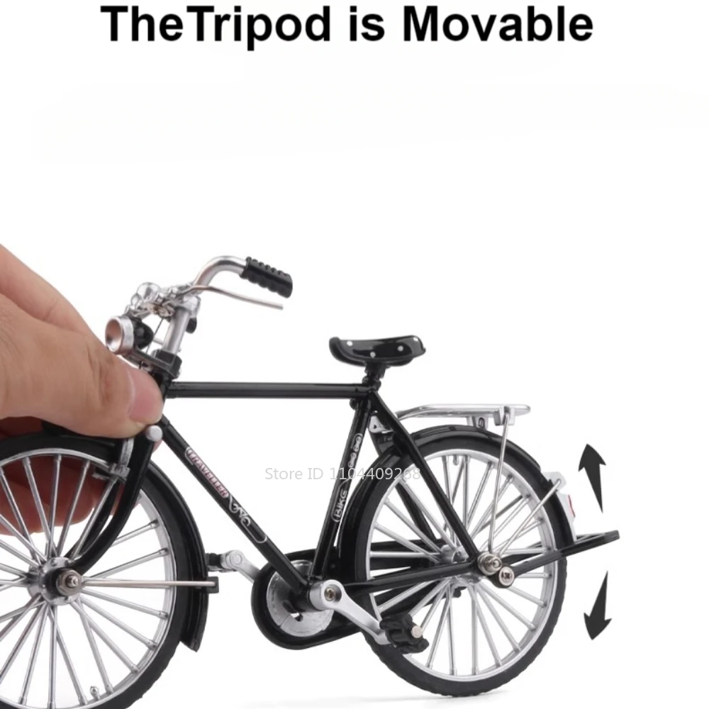 Escala 1:8 retro bicicleta mountain bikes diecast modelo brinquedo liga pneus de borracha simulação modelos de bicicleta coleção presentes para meninos