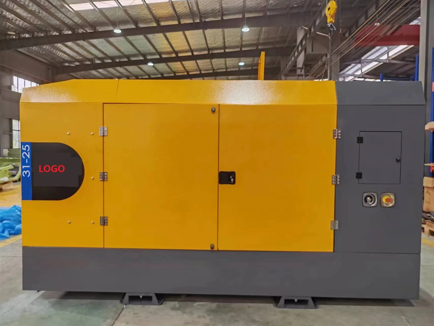 Portable Air Compressor Industrial High Pressure Diesel Screw Air Compressor Heavy Duty Mobile Towable For Blasting