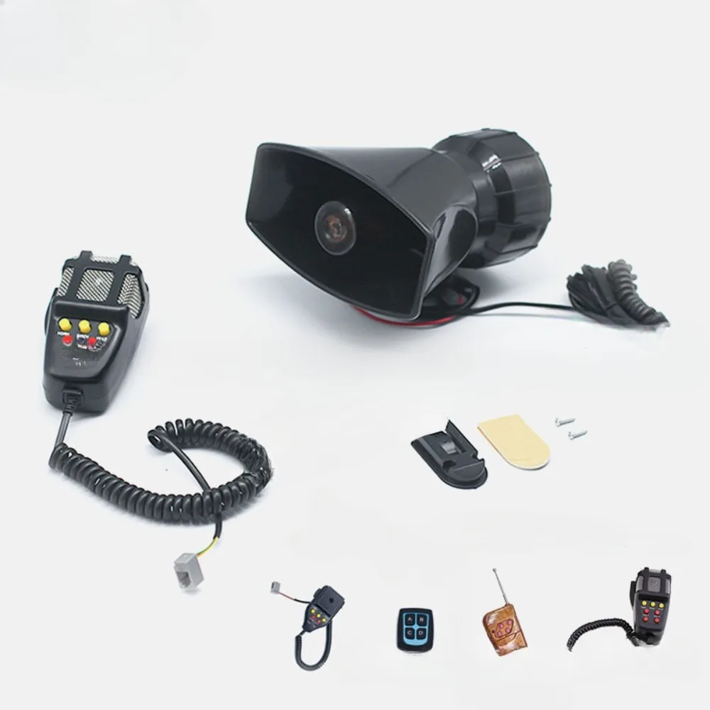 Universal Car Alarm 12V Automobile Protection System Device 7 Tone Sirenhorn Remote Control Security Anti-theft System