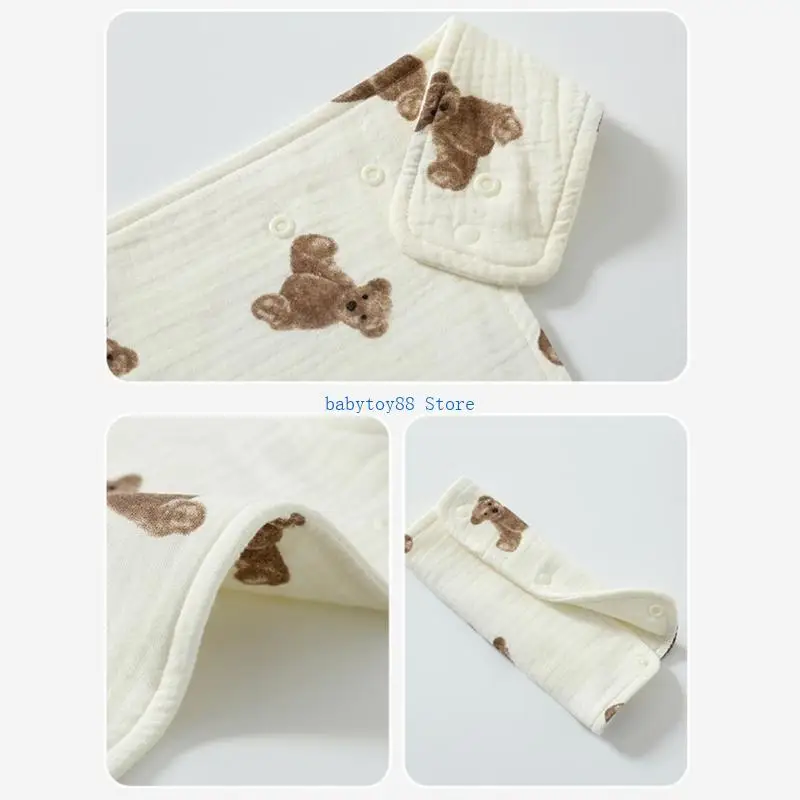 

Y4UD Ватный тампон Слюна Полотенце Детский табурет на талии Нагрудник для слюней Многофункциональный детский ремень