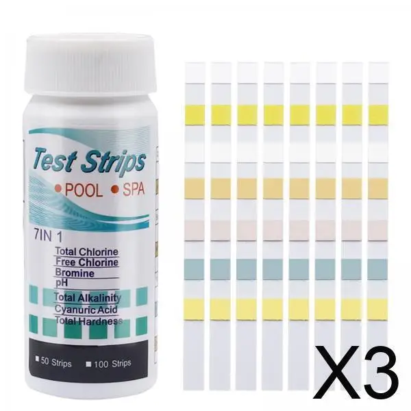 Tiras reactivas de calidad del agua para Spa, piscina, jacuzzi, lectura rápida, Kit de prueba de dureza de bromo Ph, uso doméstico