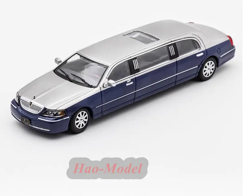 GCD 1/64 dla Lincoln City wydłużenie Retro Model samochodu odlewane zabawki ze stopu chłopcy prezenty urodzinowe Hobby wyświetlacz kolekcja ozdoby