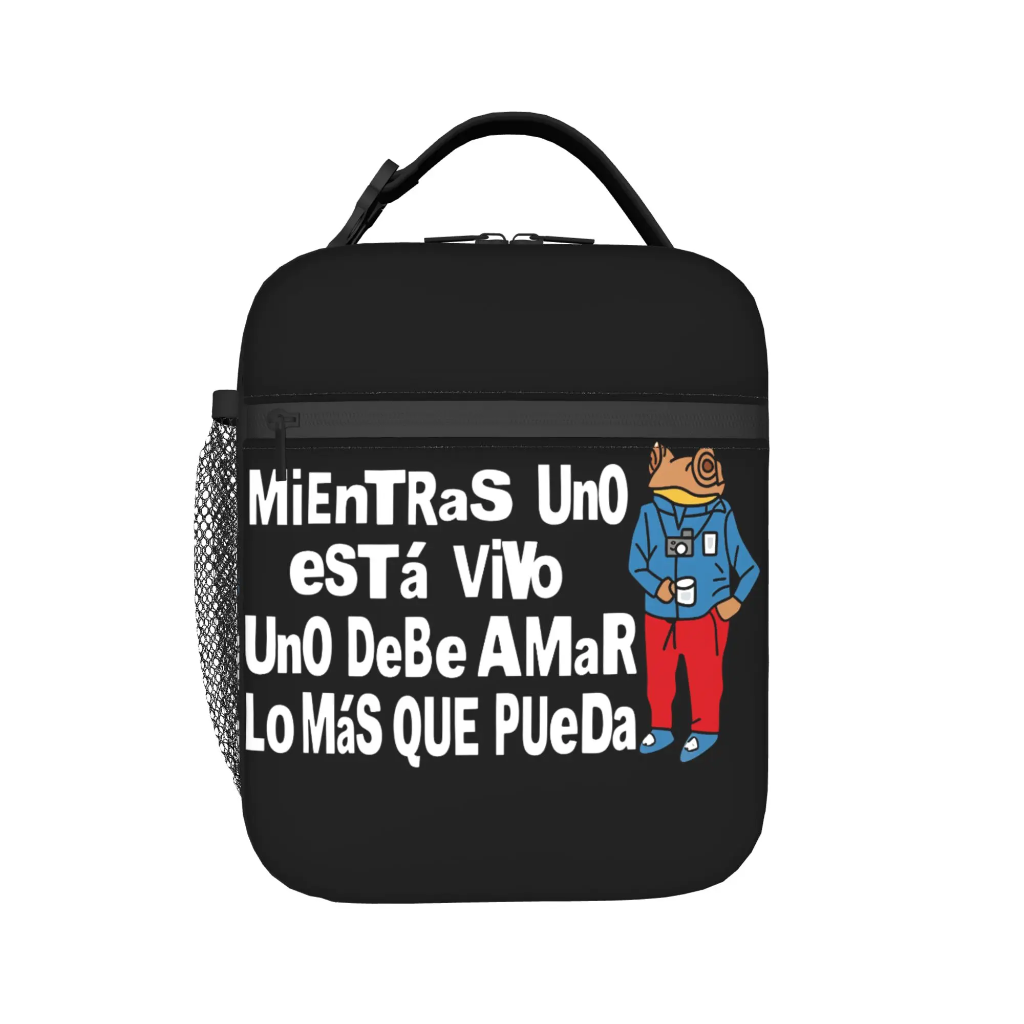 Rapper Bad Bunny Lunch Bag  Fashion Lunch Box For Child Office Portable Cooler Bag Waterproof Custom Thermal Tote Handbags