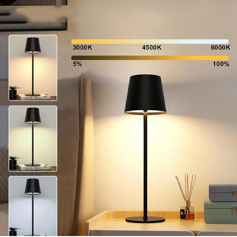 Xiaomi Youpin LED Eye Protection Table Lamp Stepless Dimming Touch Control Rechargeable For Home Bedside 3 Color Night Light New