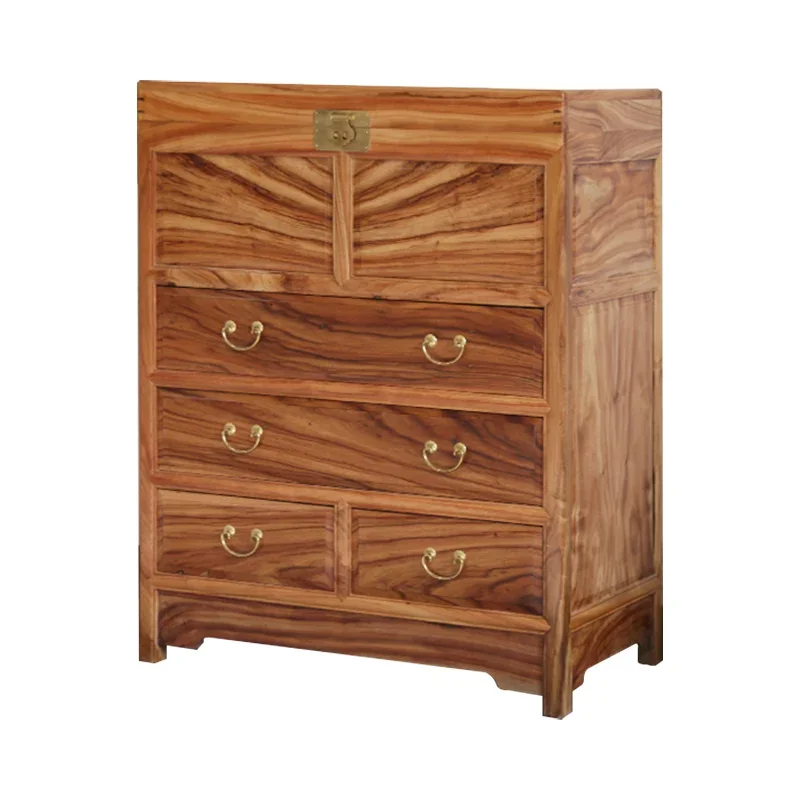 

Fragrant camphor wood cabinets, all camphor wood retro storage, drawer cabinets, bedroom new Chinese solid wood furniture