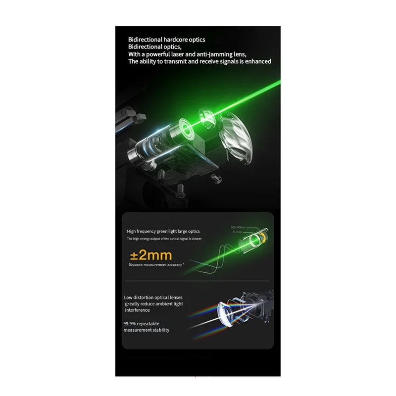 

A15F-SNDWAY SWDR60 Двусторожный лазерный дальномер Перезаряжаемый цифровой дальномер Лазерный дальномер Trena Электронная линейка