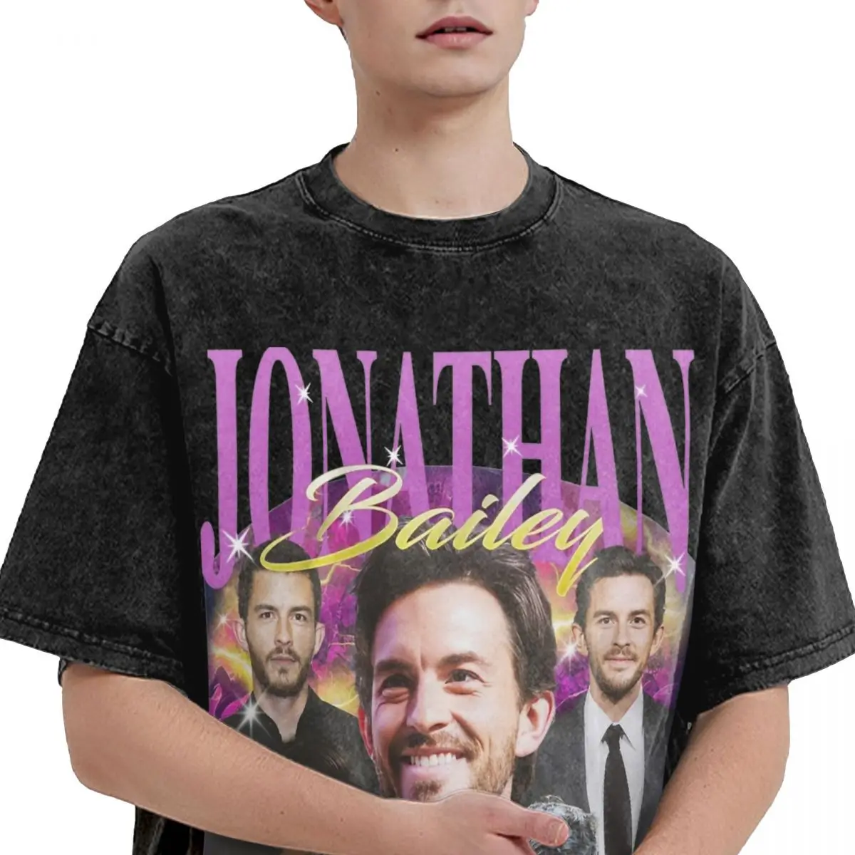 جوناثان بيلي غسلها تي شيرت الشارع الشهير الهيب هوب ريترو تي شيرت تيز الرجال النساء القطن الشارع الصيف #3