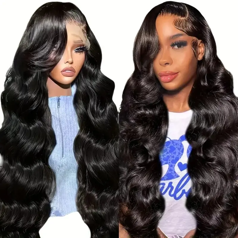 Rosabeauty Body Wave HD 13X6 Lace Frontal Human Hair Wigs13X4 Transparent Lace Front Glueless Water Wave Wig 32 Inches