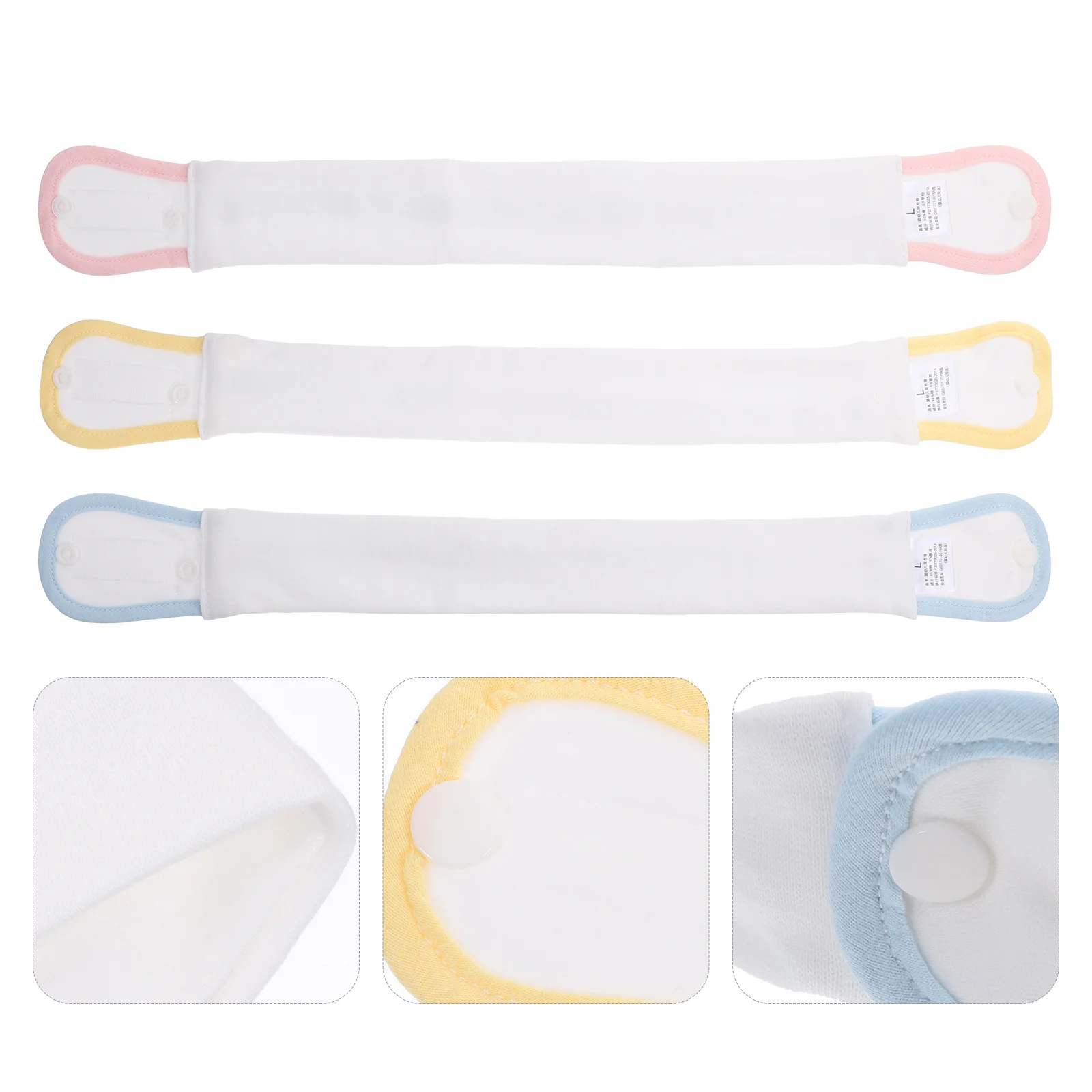 

3 Pcs Umbilical Cord Support Belt Hernia Belly Button Shaper Cover for Newborn Baby Band Strap Pure Cotton Patch