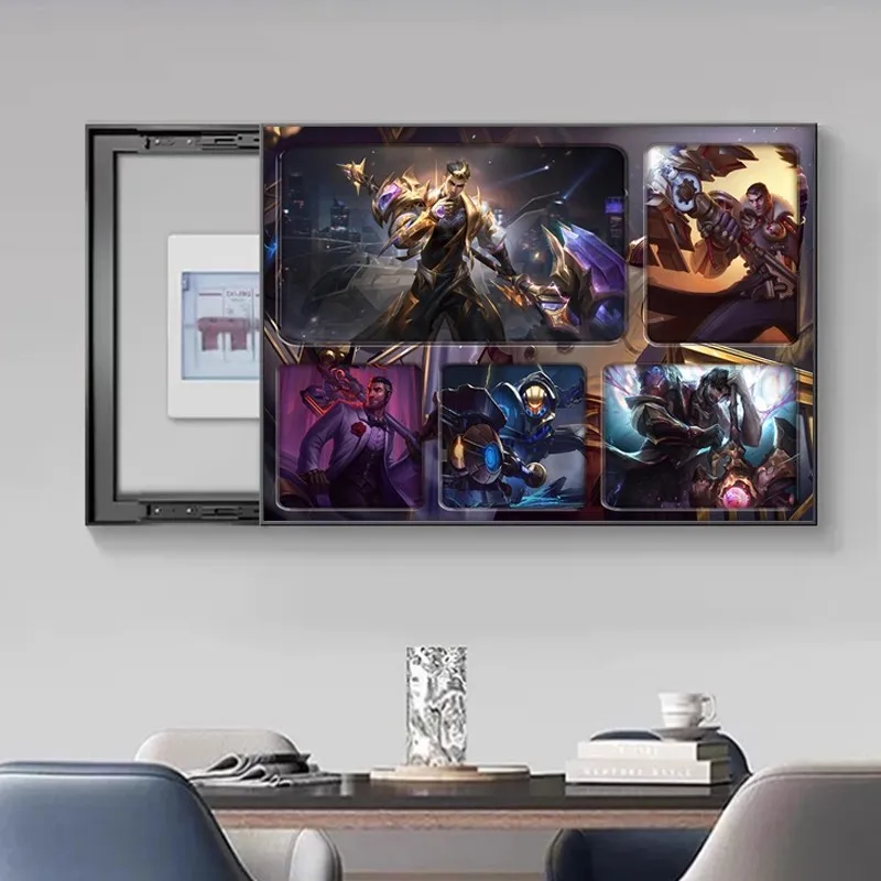 

55X45cm e-sports hotel electric meter box decoration painting League of Legends distribution box electric switch cover box large