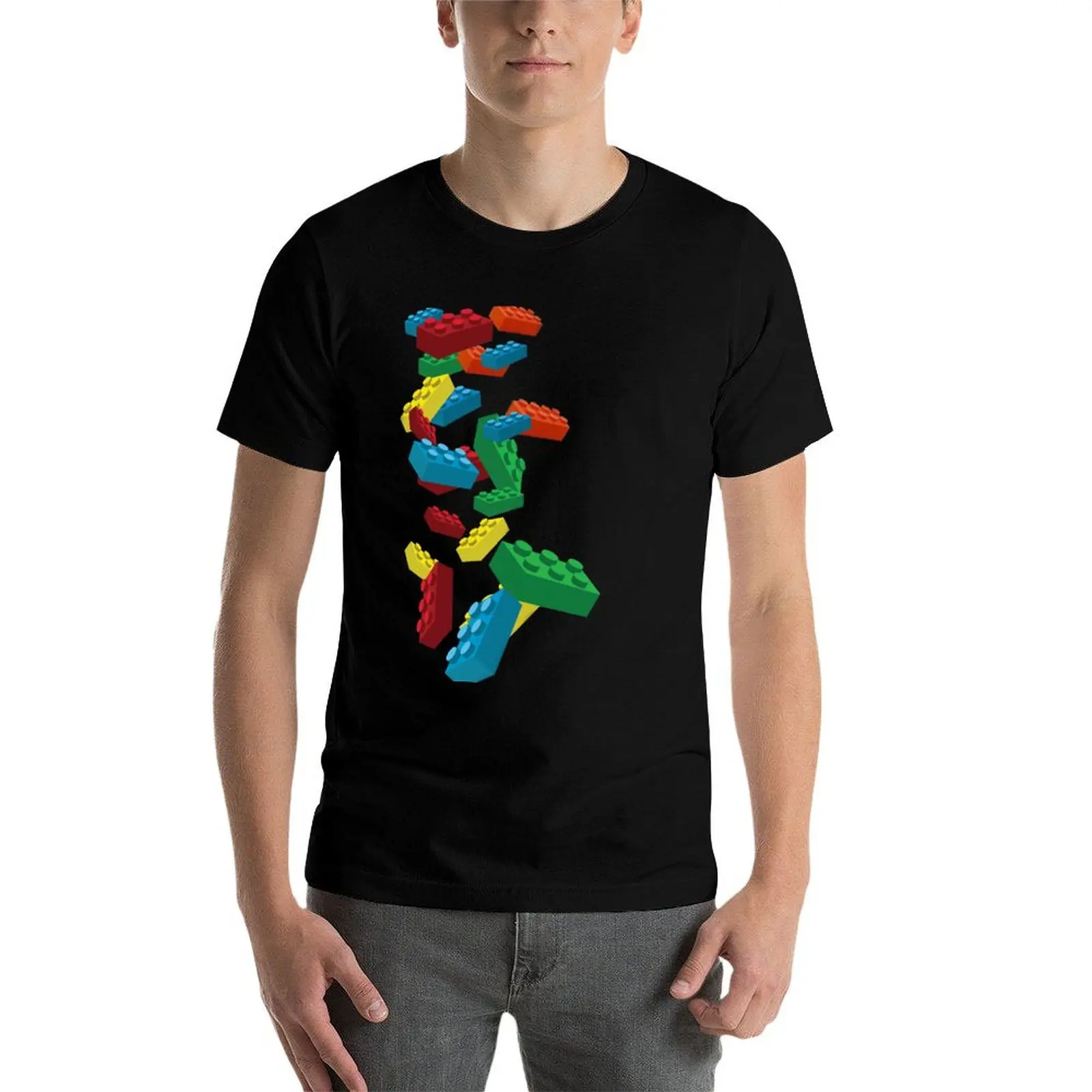 

Falling Legos T-Shirt man t shirt cotton high quality t shirt for man 100 percent cotton t shirt for man T-Shirt