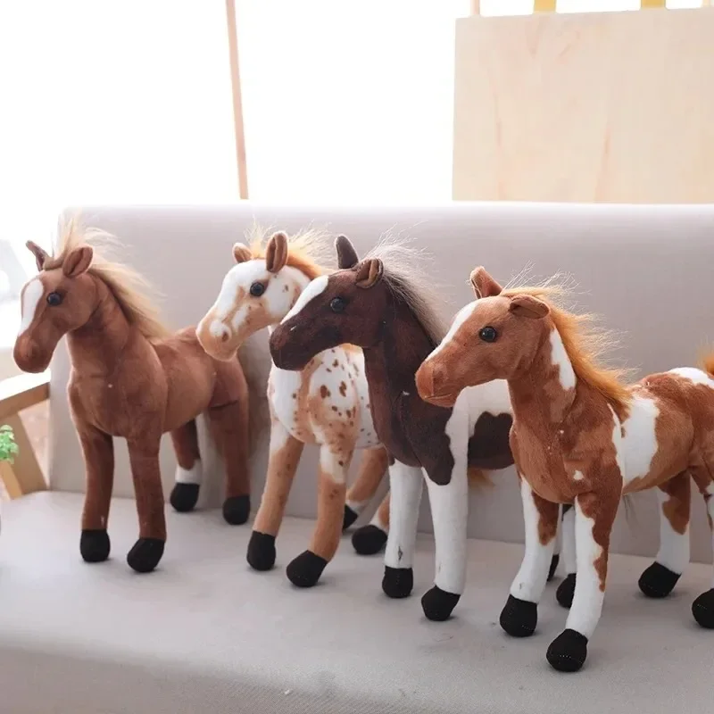 Newborn Photography Accessrios Creative Simulation Horse Doll Soft Plush Cartoon Toy Decor Ornaments Photography Props Supplies