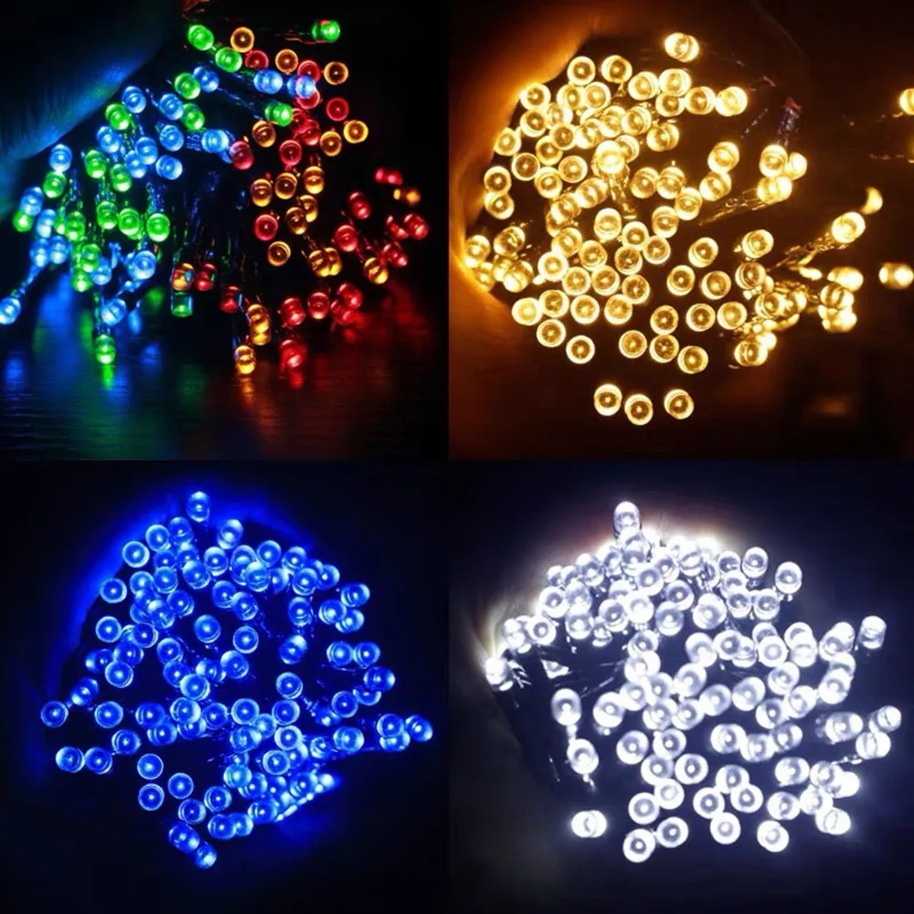 Outdoor Solar Light String 8 Modes LED Christmas Decoration Light String Solar Fairy Light Garden Christmas Decoration Light