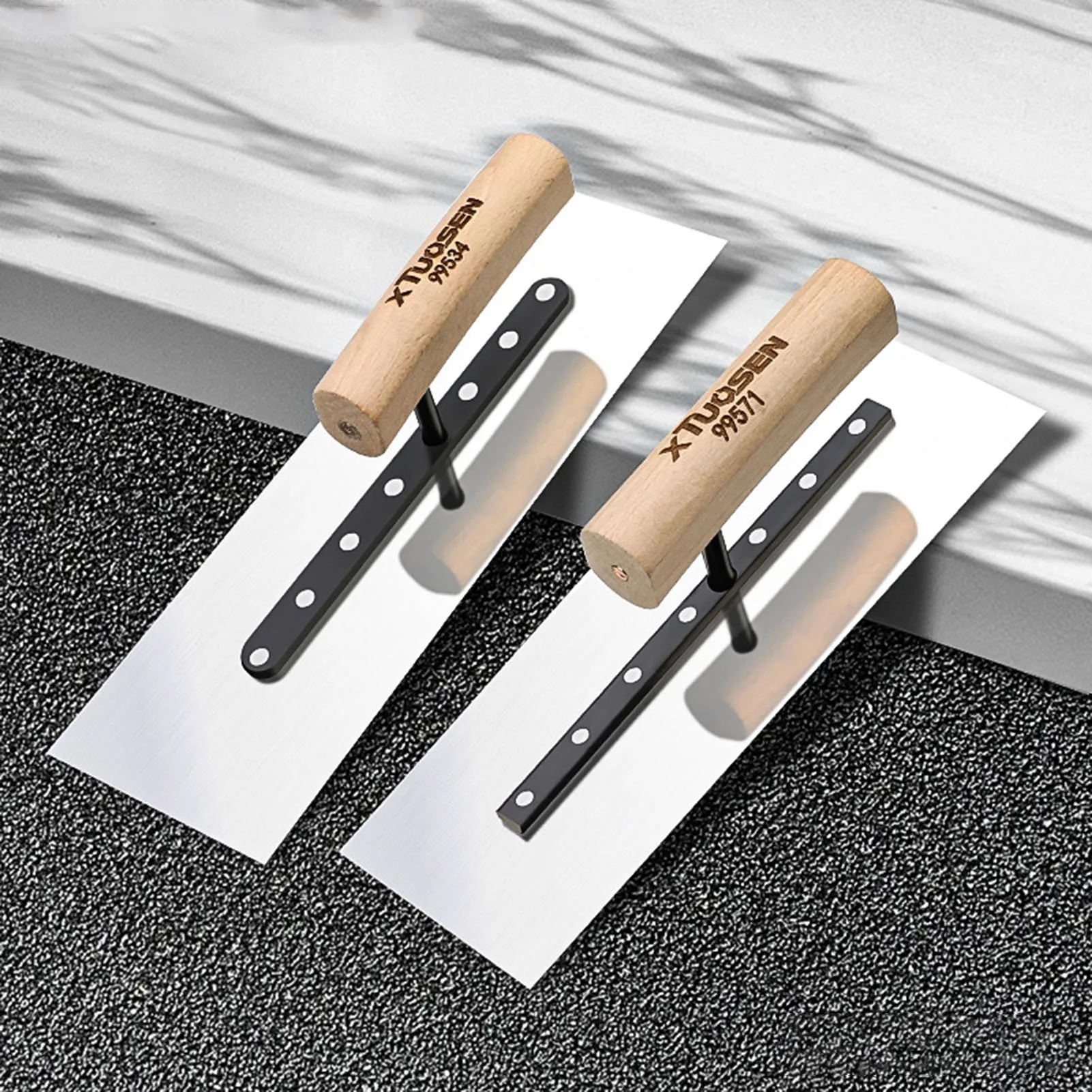 Multifunctional Putty Trowel Smooth and Flat Base Plate Cement Pushers for Office House Decoration