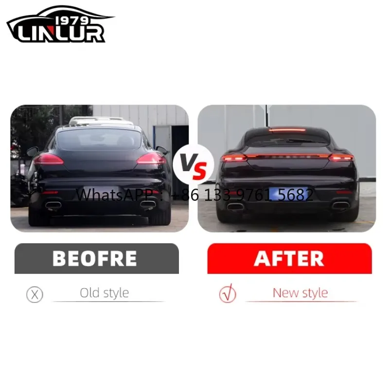 [1979ll]Car Rear Lights 2009 2016 2014 2010 970 Taillights Upgrade to 2023 LED Tail Lights for  Panamera 970 970.1 970.2