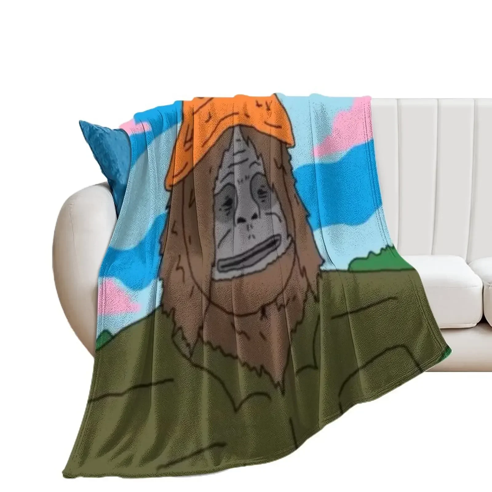 

Sassy The Sasquatch Throw Blanket Summer Beddings Soft Big Thin Blankets