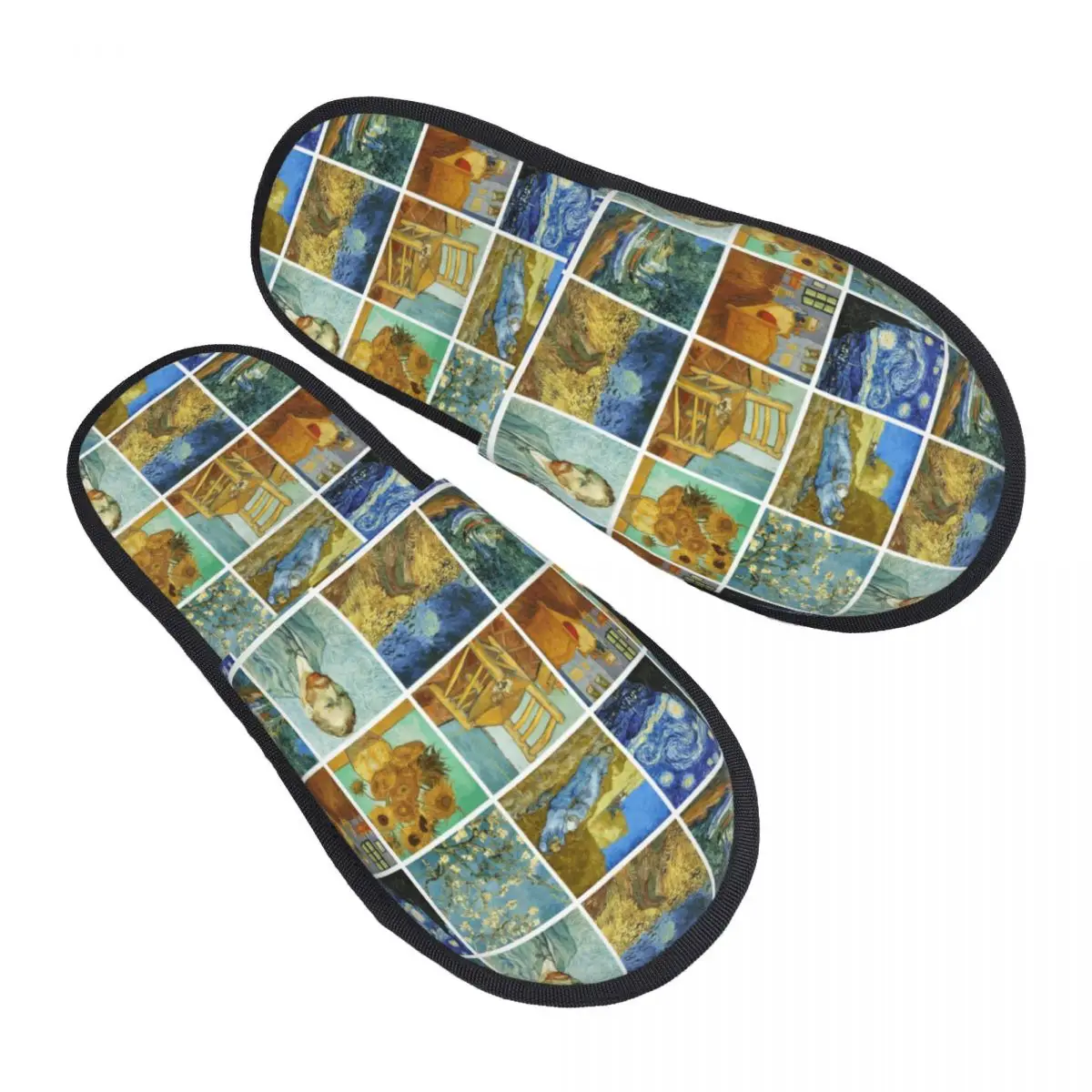 فنسنت فان جوخ يعمل شباشب الضيوف لغرفة النوم للنساء أحذية منزلية مطبوعة حسب الطلب #1