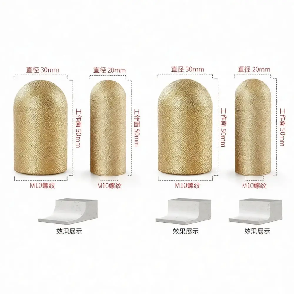 Stone Grinding Bit Quartz Countertop Backsplash Edge Profiling Wheel Diamond Brazed Polishing Head For Angle Grinder Tools
