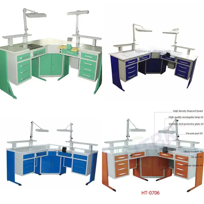 【2026】 High Quality Work Bench Double-person Lab Corner Working Station