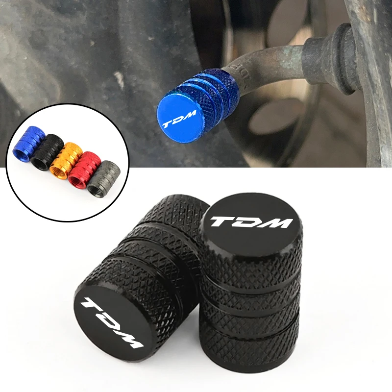 Accesorios CNC para rueda de motocicleta, piezas de neumático, tapa de vástago de válvula, cubierta impermeable para polvo de aire para YAMAHA TDM850 TDM900 TDM 850 900, 2 uds.