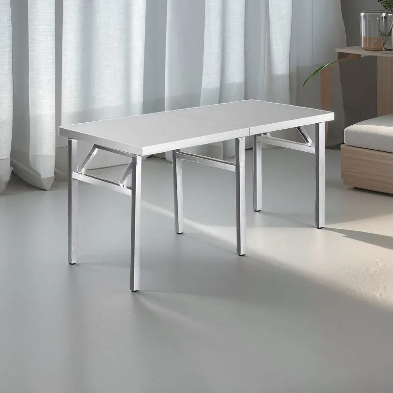 Stainless Steel Multifunctional Foldable Table Portable Outdoor Camping Desk Commercial Buffet Serving Counter Home Dining Table