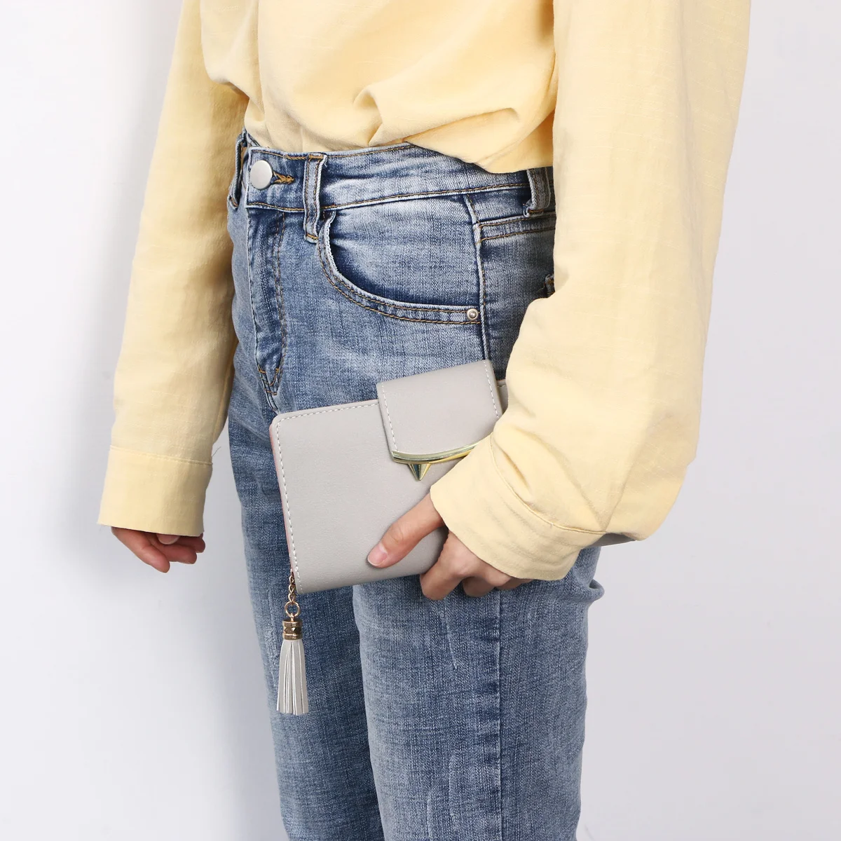 

Cat Ear Wallet Stylish Long PU Women Wallet Waterproof Scratch Resistant Chic Purse for Student Gift