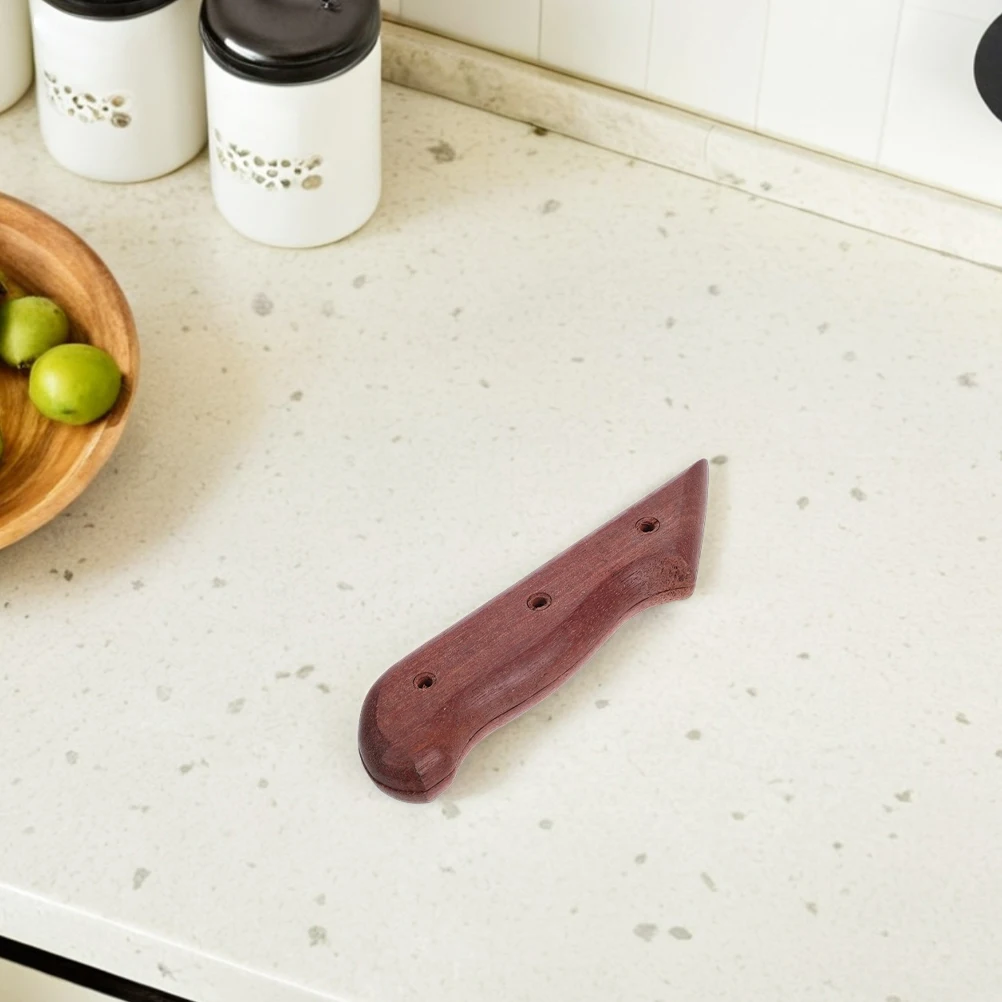

2pcs Wood Knife Handle Replacement Accessory for Kitchen Ergonomic Grip Scales Compatible with Various Models