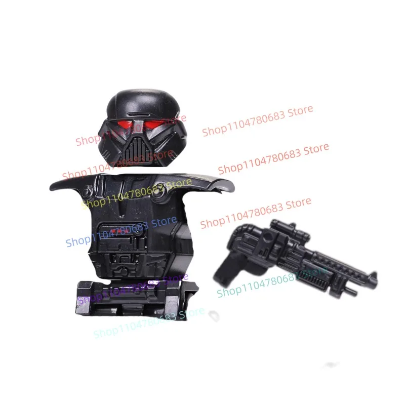 

Строительные блоки MOC, минифигурка, мультяшная анимация, робот, оружие, аксессуары, коллекция головоломок, орнамент, игрушка, праздничный подарок