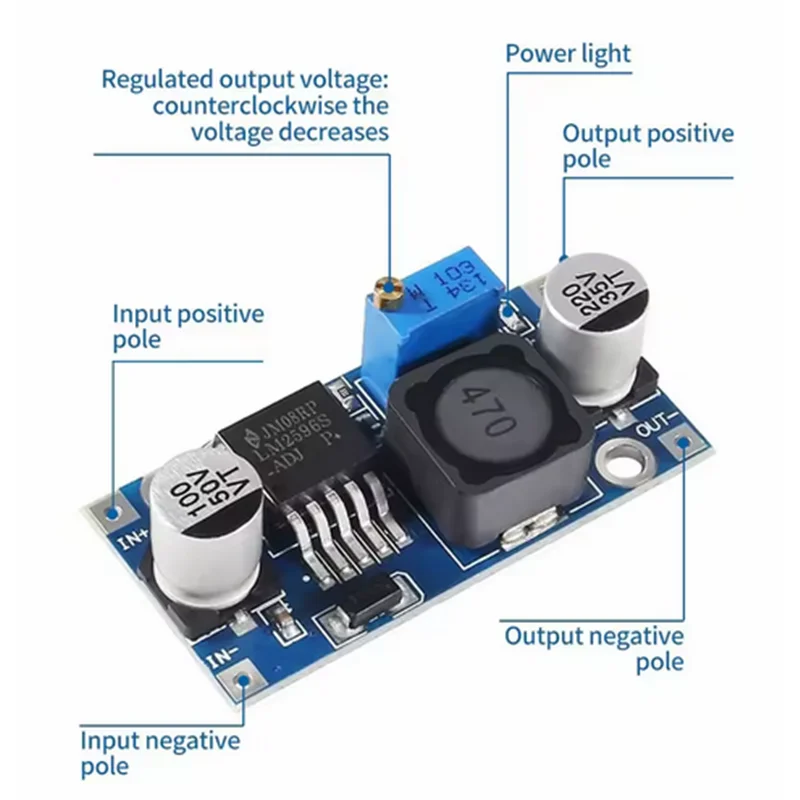 1/5/10 pièces LM2596 convertisseur Buck DC à DC 3.0-40V à 1.5-35V Module abaisseur d'alimentation