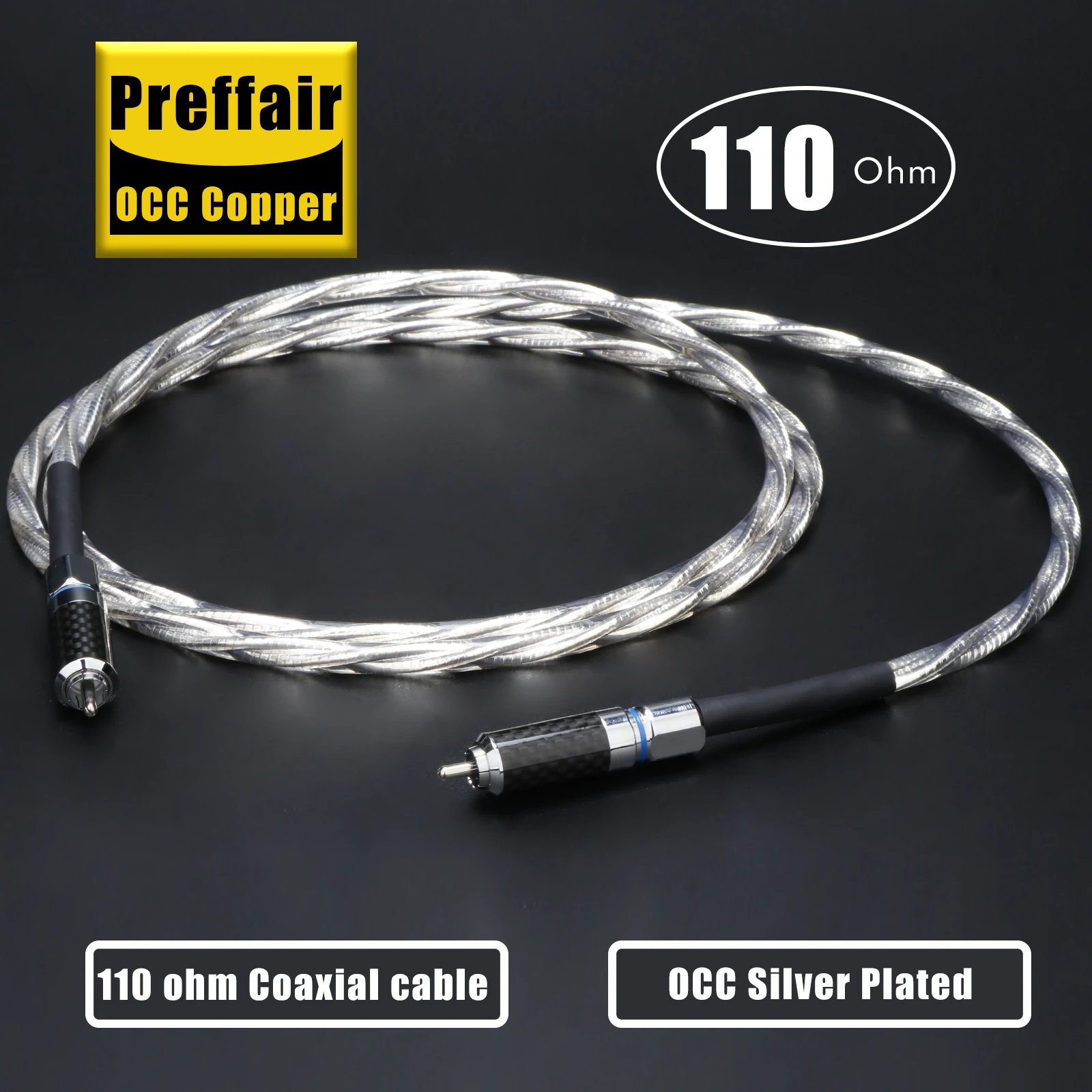 

Preffair AES/EBU Coaxial Digital Cable 110Ohm XLR Balance Audio Interconnect Cable Amplifier Fever Audio Signal Line