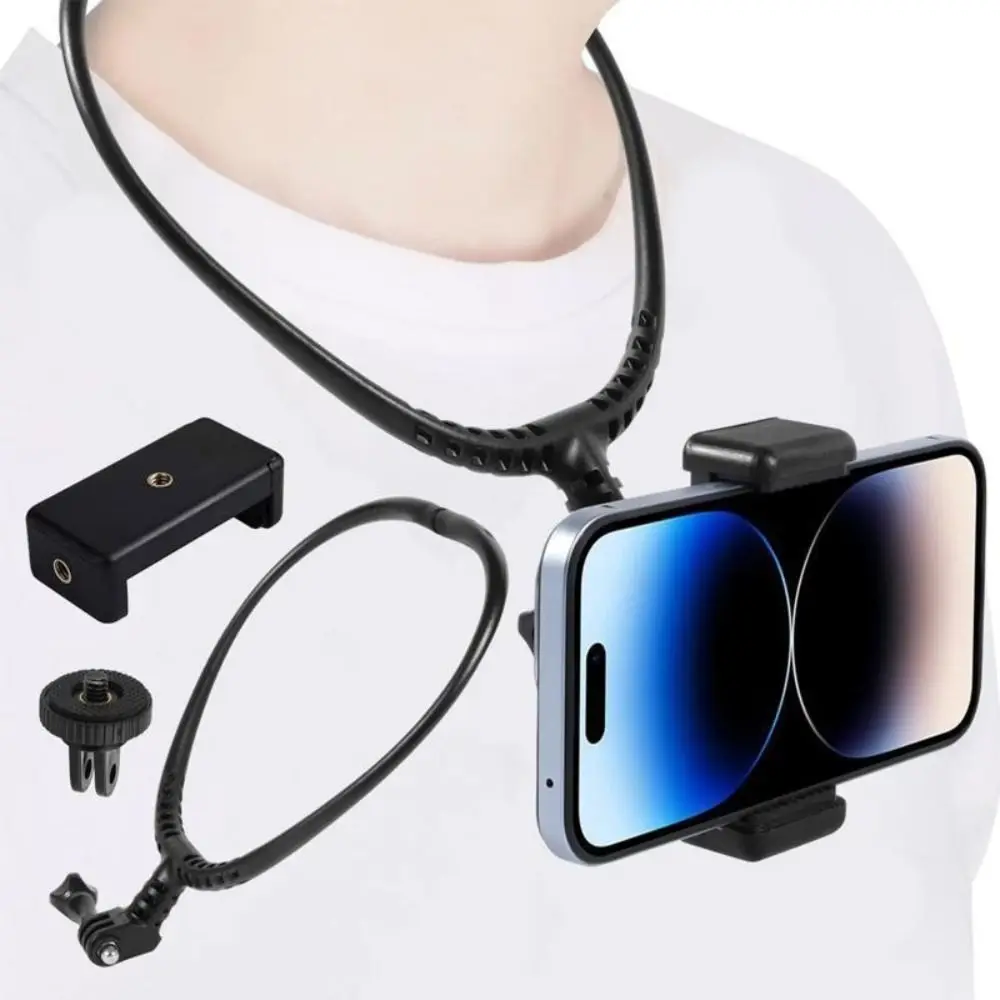 

Adjustable Neck Phone Stand Mount Vlog Shooting Anti-shake Necklace Support Lanyard Strap Suspension for Go Pro Hero/Insta360