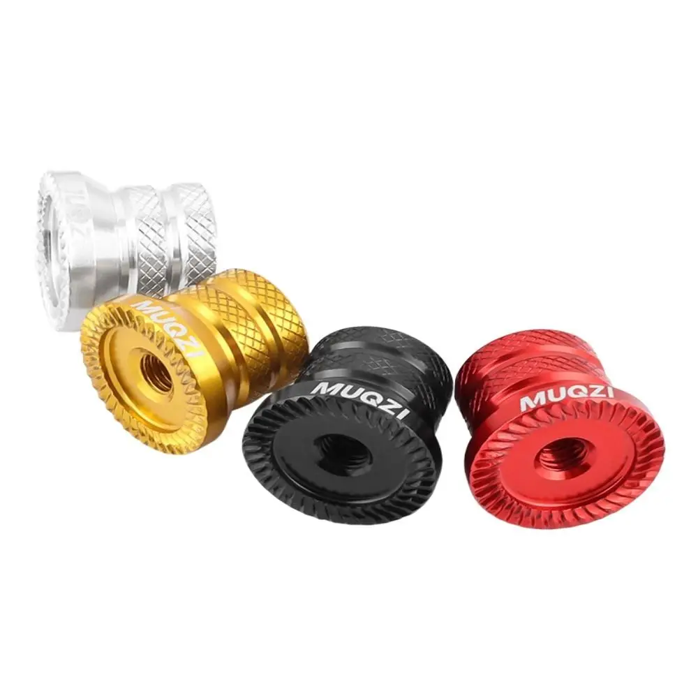 

1 Pair Aluminium Alloy Bike Hub Nut High Strength Anti Slip Design Bicycle Axle Nut Corrosion Prevention CNC Milling