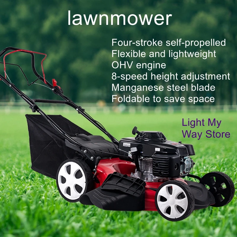 

Power lawn mower hand push trimmer self-propelled lawn mower orchard weed whacker lawn mower gasoline lawn mower