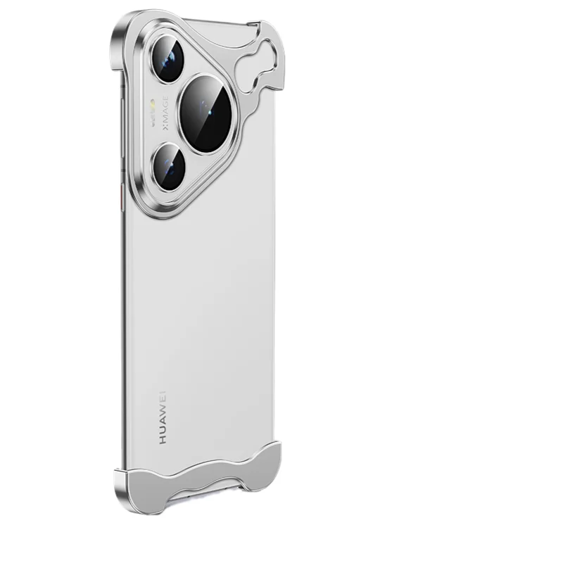 

Luxury Alien Irregular Metal Phone Case For Huawei Pura 70 Pro Ultra Aluminum Bumper With Lens Film Protection Cover