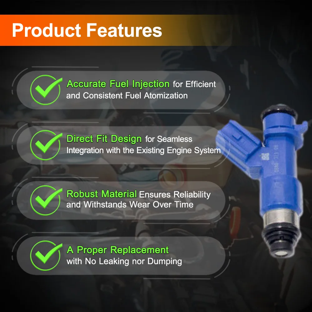 

2 Pins Fuel Injector for Honda Civic 1.6L 2.0L 1996-2005 16450RWCA01 FJ983