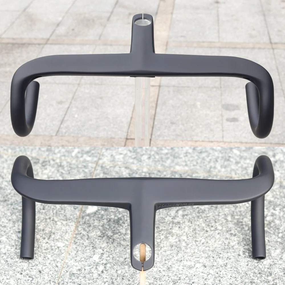 Manubrio da strada KOCEVLO in carbonio T800 Manubrio da strada integrato da 28,6 mm Manubrio da strada interno Parti della bici