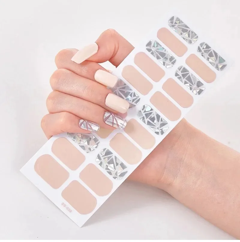 

tips 3D Nail Sticker Winter Christmas Snow Blue Diamonds Full Nail Art Stickers Manicure DIY Nail Strips Nail Decor