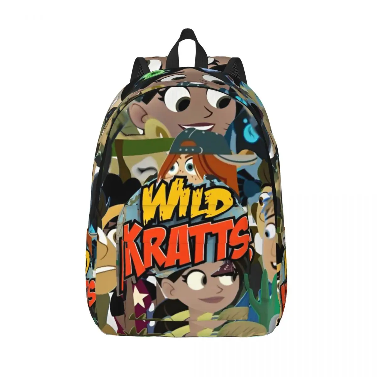 

Wild Kratts Anime Fashion Backpack Sports High School Work Daypack for Men Women Laptop Shoulder Bag