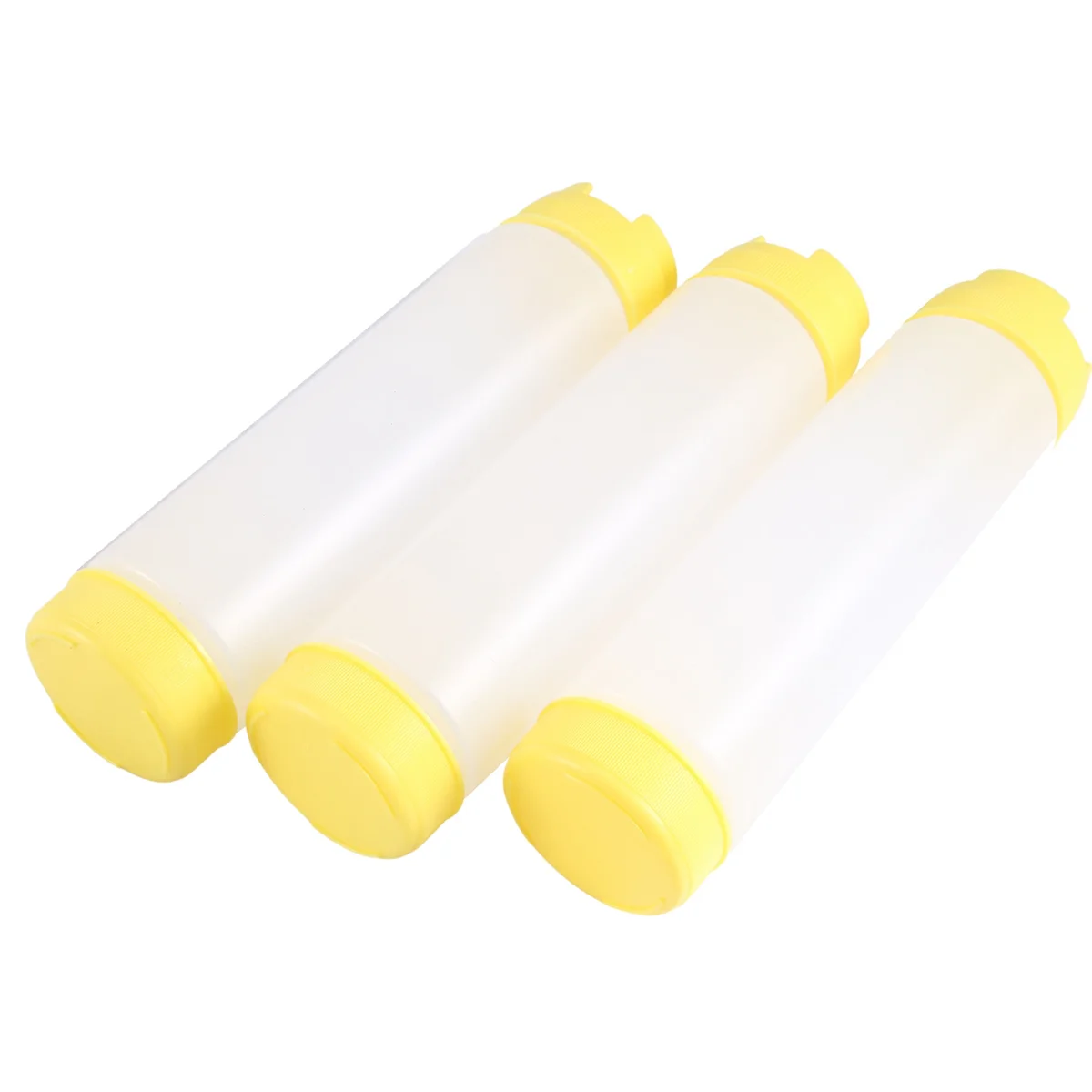 16Oz Inverted Plastic Squeeze Bottles, Refillable Tip Large Valve Dispenser Condiment Squeeze Bottle for Sauces Ketchup HOT