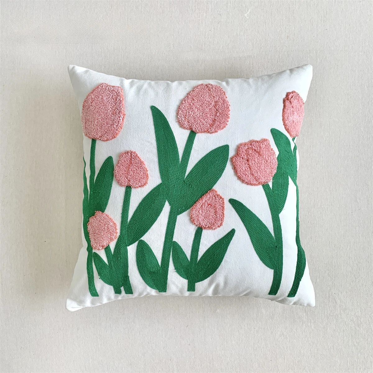 [Only Pillowcase] Winter Nordic Ins Living Room Towel Embroidery Sofa Cushion Sample Room Bedhead Pillowcase
