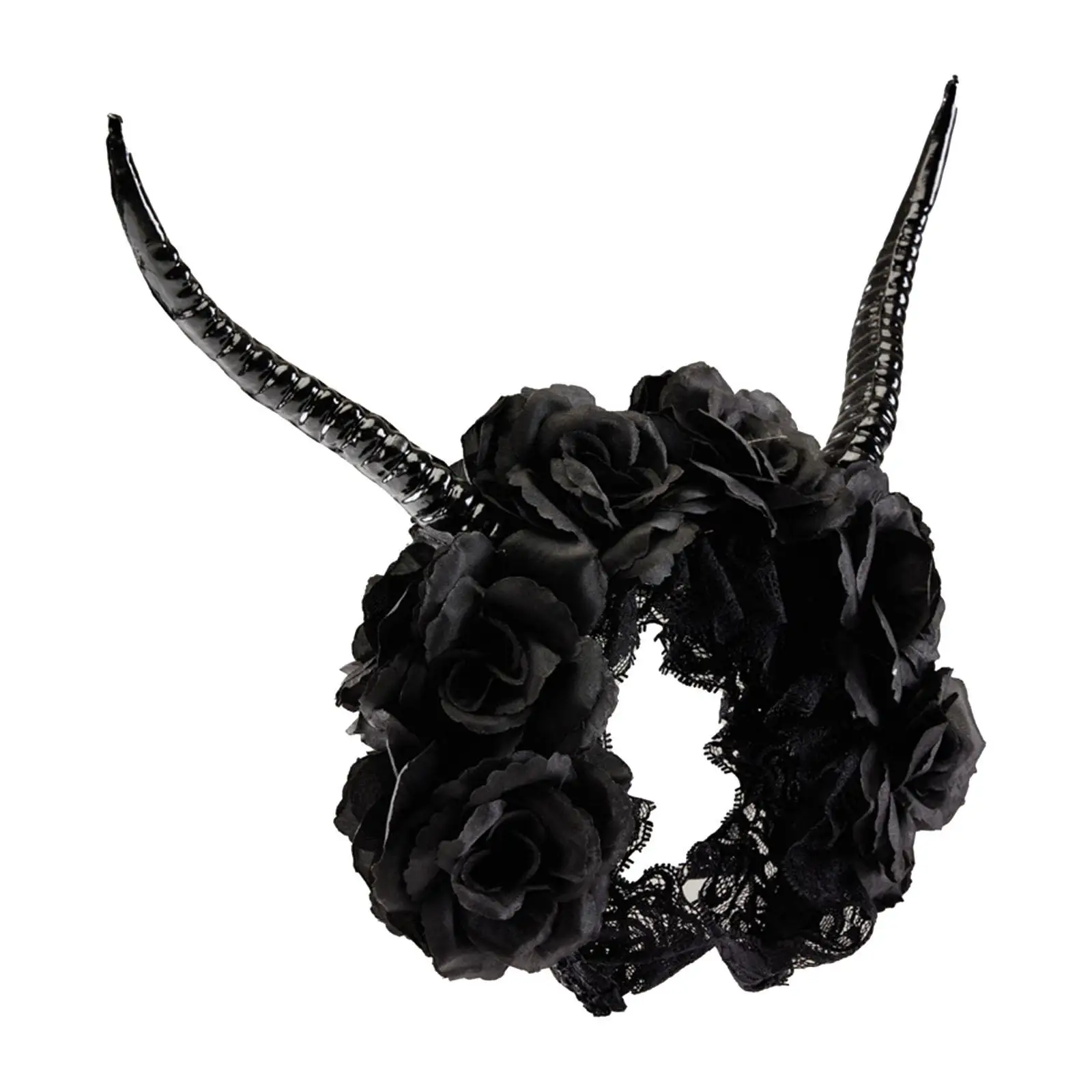 عصابة رأس على شكل قرن الظباء، غطاء رأس للهالوين لعروض مسرح الكرنفال #1