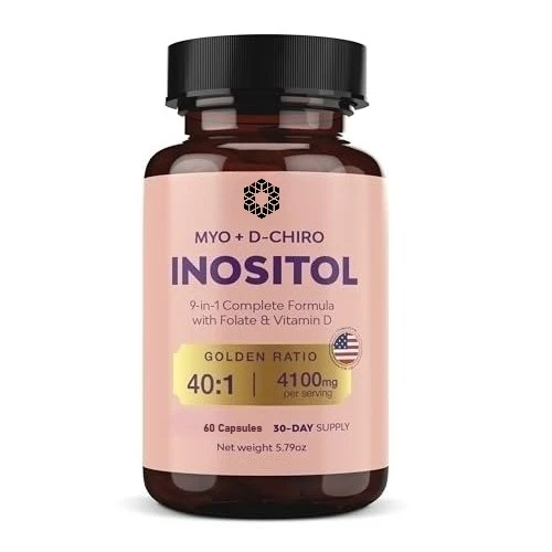 Inositol and D-Chiro-Inositol with Folic Acid,Help Improve,Promate Immune System and Support Overall Female Health