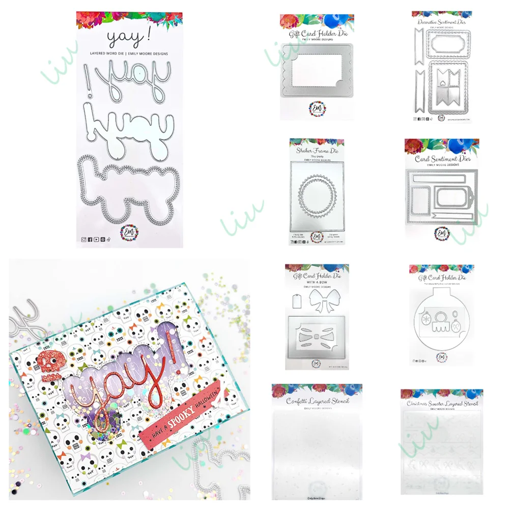 

Metal Cutting Dies Stencil for DIY Handmade Diary Albums Essentials Holiday Gift 2025 May New Christmas Sweater Gift Card Holder