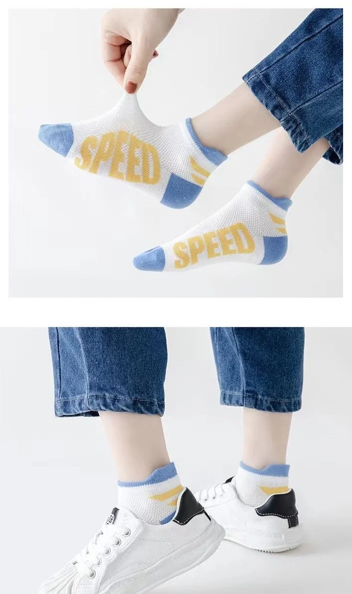 Babys ocken Sommer Mesh Socken Kinder sommers ocken atmungsaktive Baumwoll socken für Jungen 5 paare/los – Detail 9