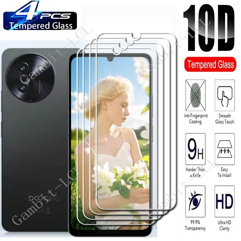 4PCS Für Doogee Hinweis 59 5G Bildschirm Schutz Gehärtetem Glas AUF DoogeeNote59 Note59 Note59Pro + 59Pro plus Schutz Abdeckung Film