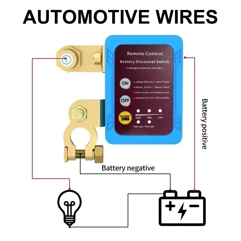 

Новый 12 В 240 А выключатель питания, переключатель дистанционного управления для автоматического беспроводного двойного дистанционного дистанционного управления, отключатель батареи