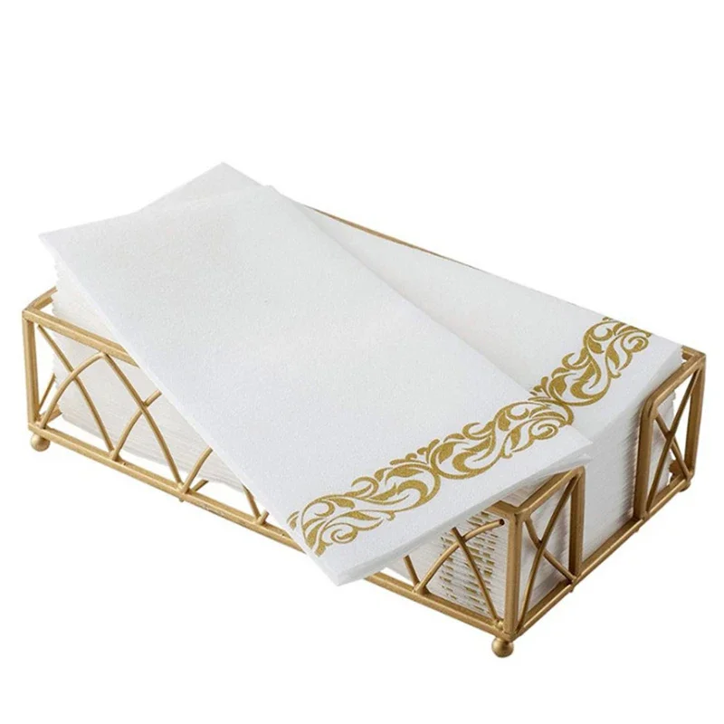 50 sztuk jednorazowe ręczniki do rąk serwetka stołowa papierowa elegancka chusteczka świąteczne przyjęcie urodzinowe serwetka ślubna serwetka deco mariage — zdjęcie 3