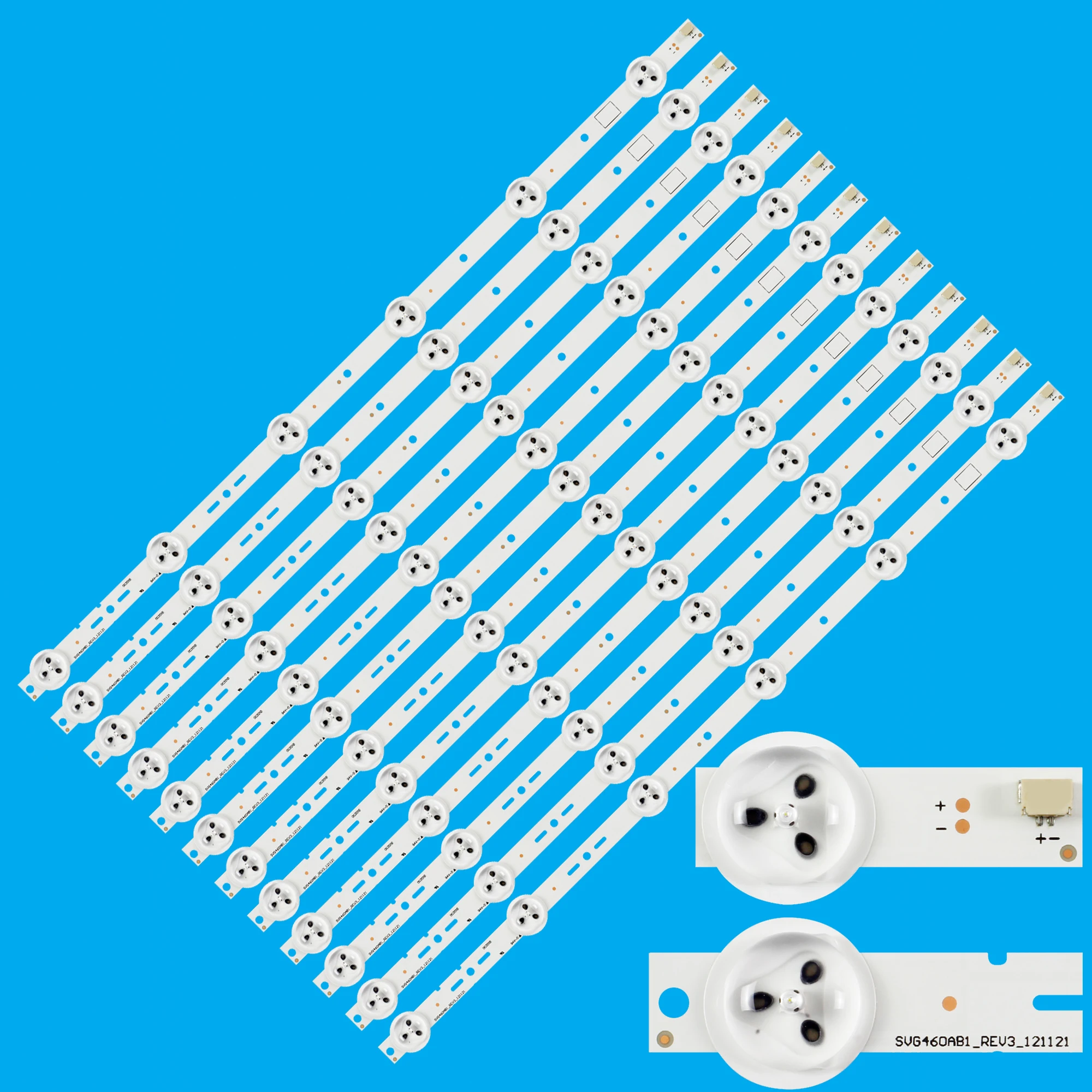 12 pcs /set LED Backlight Strip 6LEDs KDL-46R470 KLV-46R470A KLV-46R476A SVG460AB1 REV3 121121 KDL-46R450A KDL-46R473A S460DH1-1